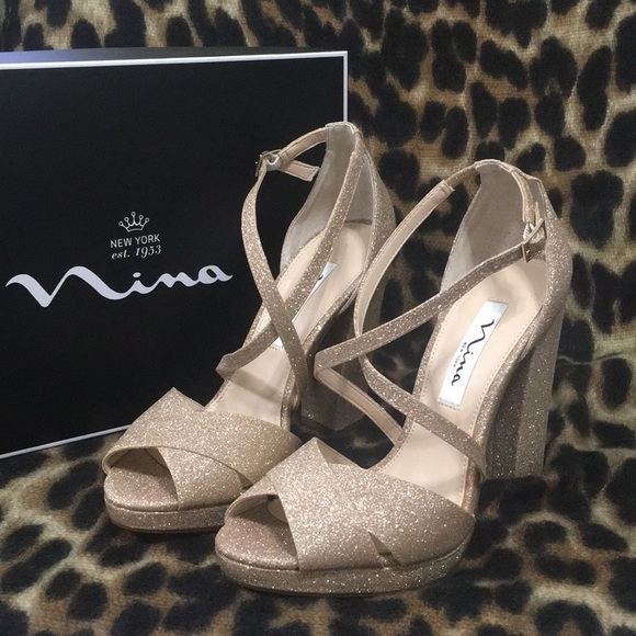 nina shoes rose gold